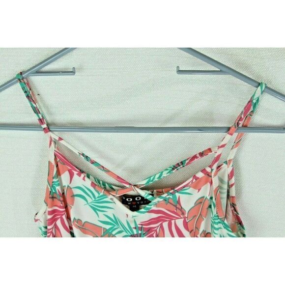 Poof Tank Top floral Print Sleeveless Womens M Aloha Hawaiian Tropical - Picture 3 of 5